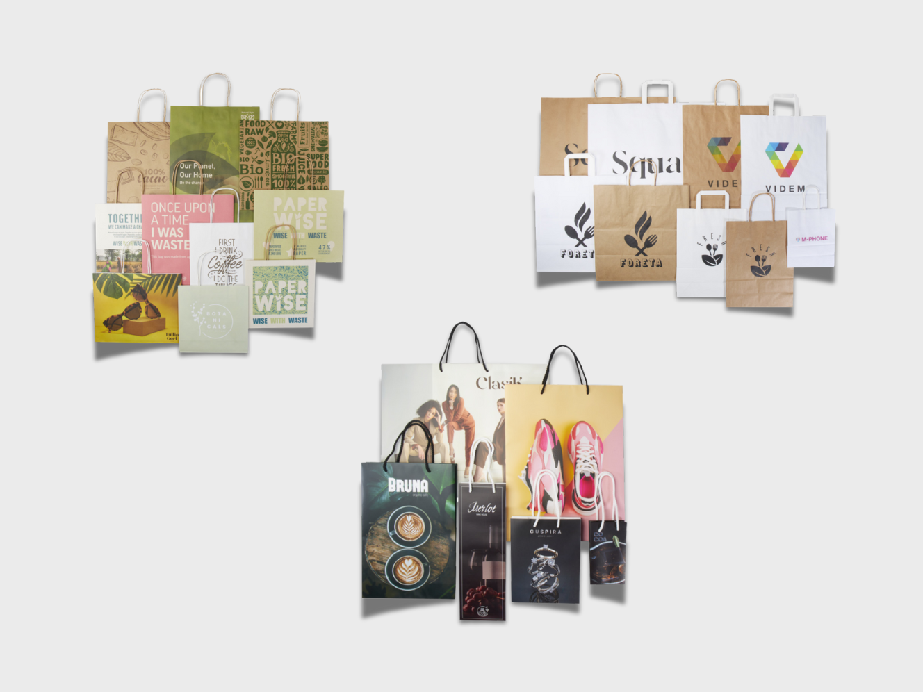 Papperspåsar med tryck