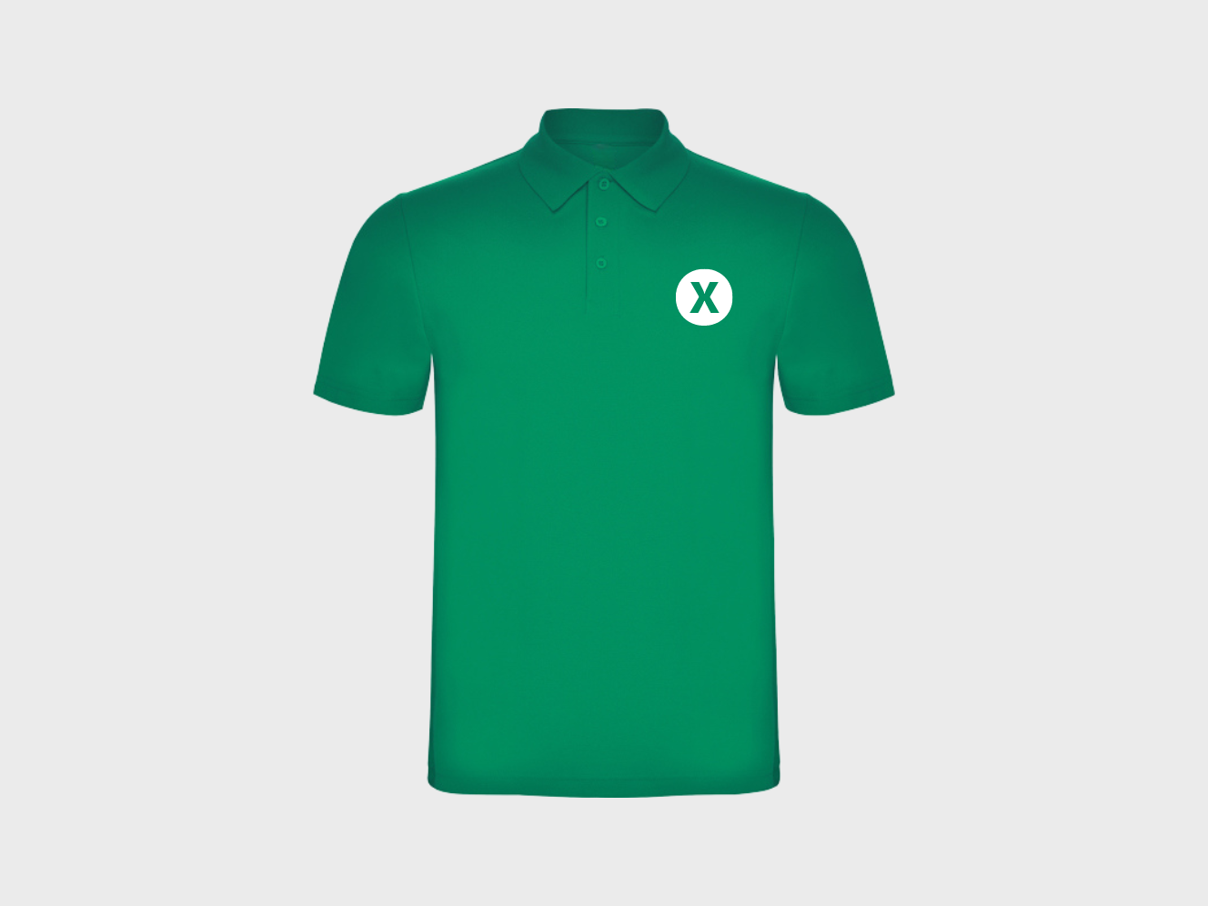 Pikétröja med tryck