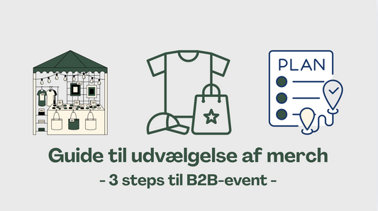 En praktisk guide til udvælgelse af merch til et B2B-event
