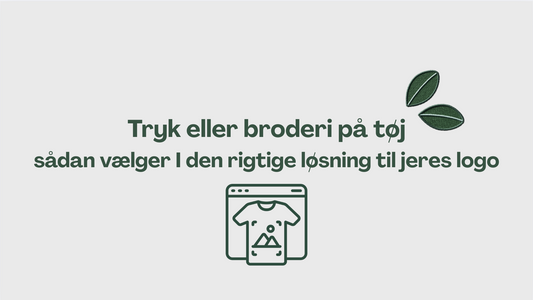 Tryk eller broderi på tøj – sådan vælger I den rigtige løsning til jeres logo
