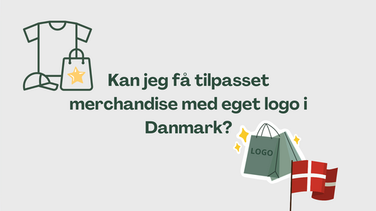 Kan jeg få tilpasset merchandise med eget logo i Danmark?