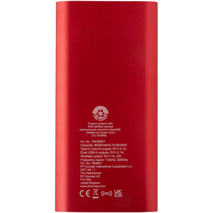 Pulse eco powerbank 8000 mAh med tryck