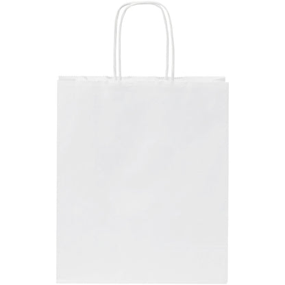 Nora kraftpapirpose med tryk - 18x8x21 cm
