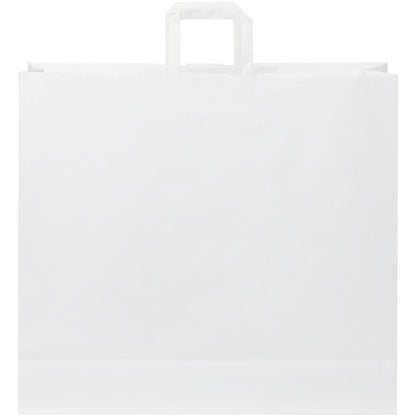 Nora kraftpapirpose med tryk - Fladt håndtag - 49,5x14x44 cm