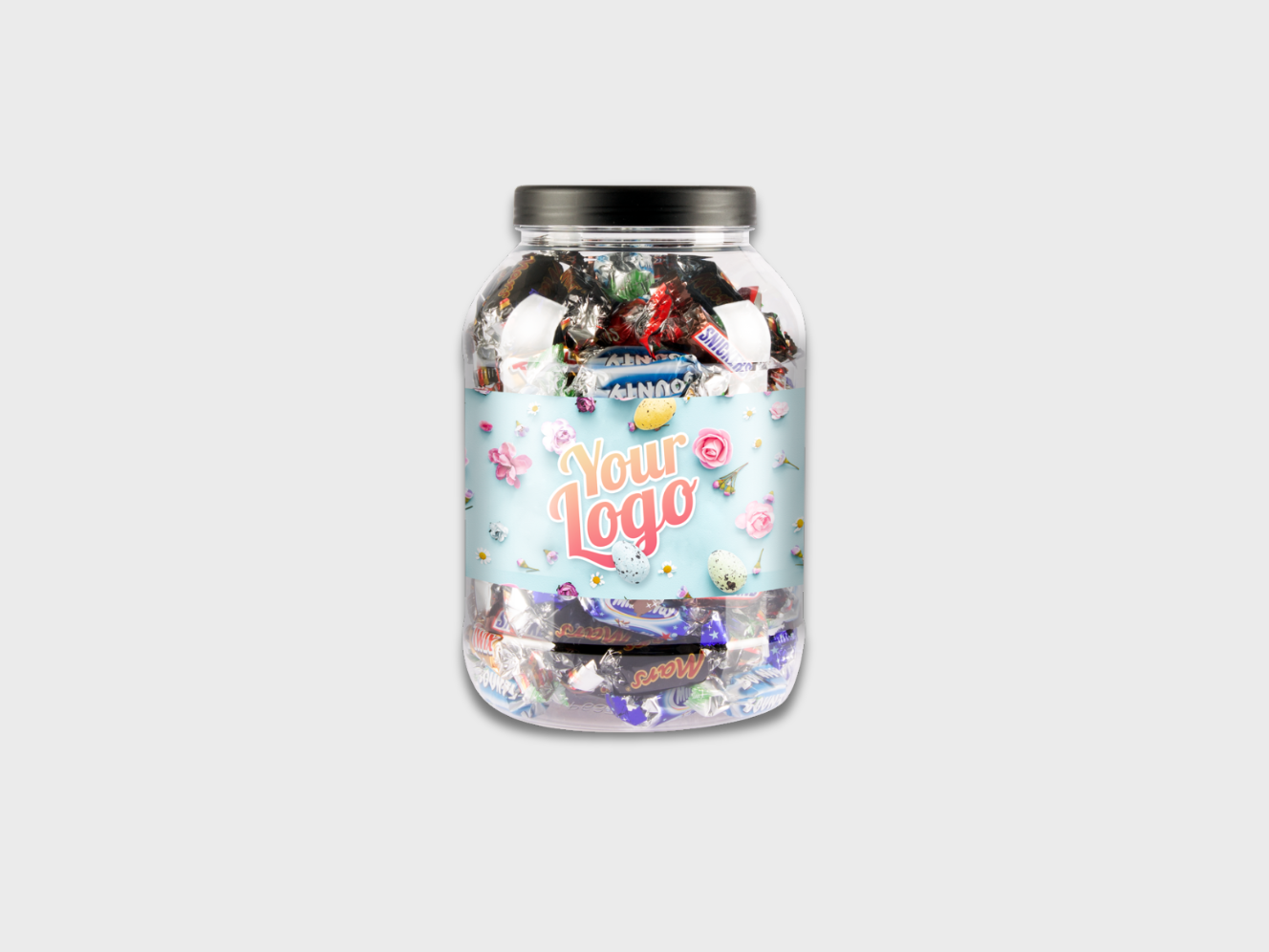 Choklad med logotyp