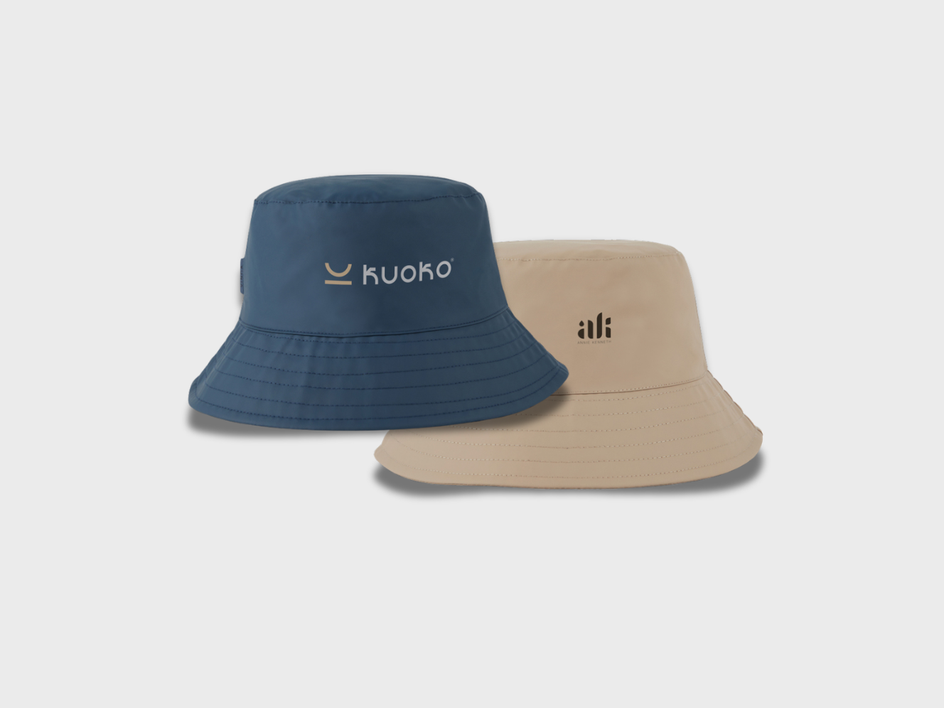 Mönstrad bucket hat