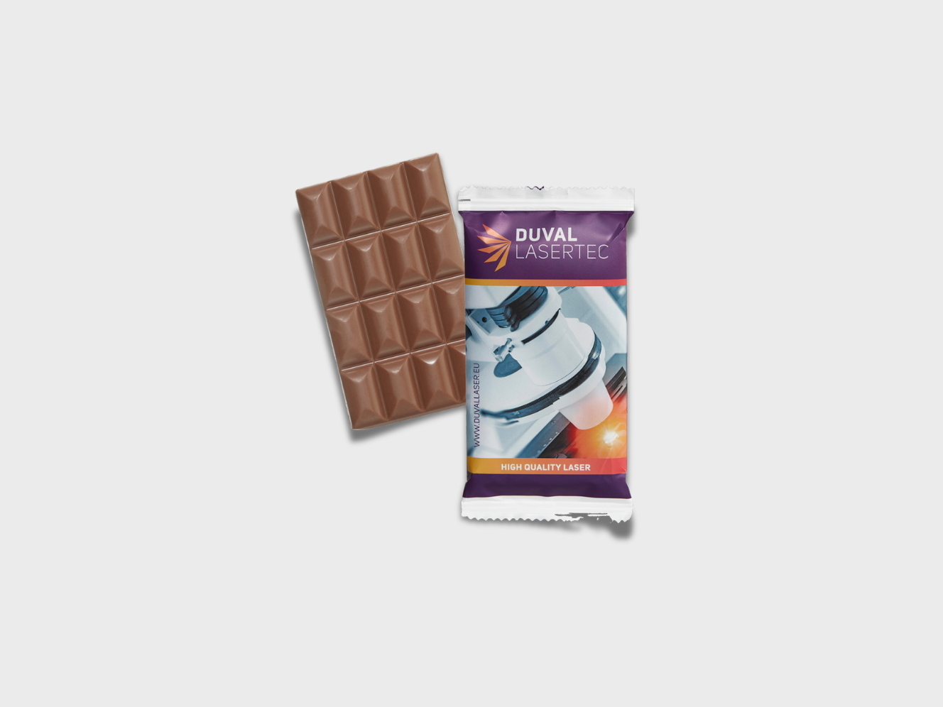 Choklad med logotyp