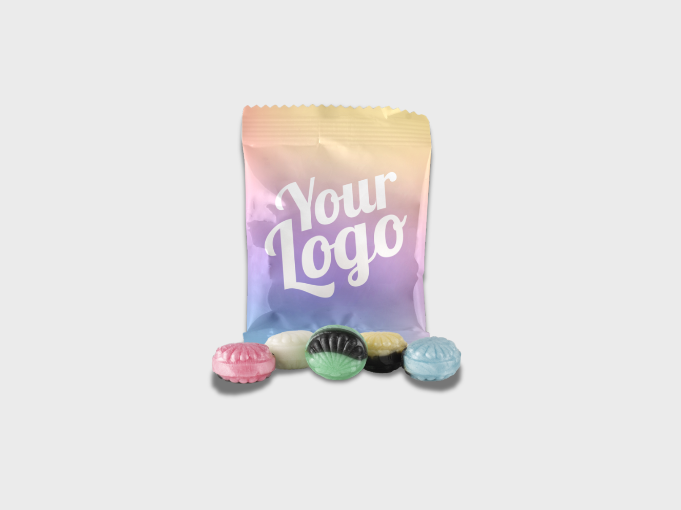 Godis med logotyp